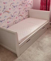 O'Baby Stamford Sleigh Nursery Furniture Set - 3 Piece - White thumb-107658