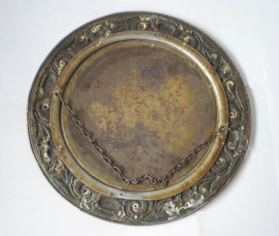 Antique Victorian Art Nouveau Mirror, Brass, 19Th Century  2