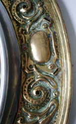 Antique Victorian Art Nouveau Mirror, Brass, 19Th Century thumb 5