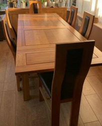 Oak Furniture Land Solid Oak Table & 6 Chairs, Durrington, Wiltshire