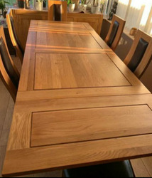 Oak Furniture Land Solid Oak Table & 6 Chairs, Durrington, Wiltshire thumb-110679