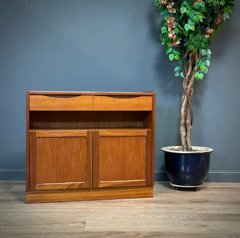 Attractive Small Teak Cabinet By Nathan Furniture  0