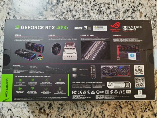 ASUS ROG Strix GeForce RTX 4090 OC 24 GB GDDR6X  1