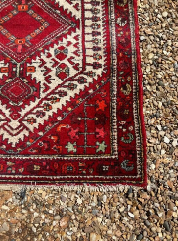 Hand Knotted Carpet / Hamadan Rug – 155cm x 110cm  3