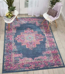 Large Rug Nourison - Passion rug PSN03 Blue 244x305cm