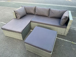 Rattan Corner Garden Patio Furniture Set *Can Deliver* thumb-112614
