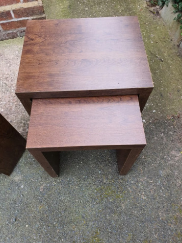 Oak Mahogany Solid Wood Lounge Furniture Set  3