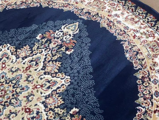 Brand New luxury Isfahan round rugs Navy size 160x160cm rugs £100  3