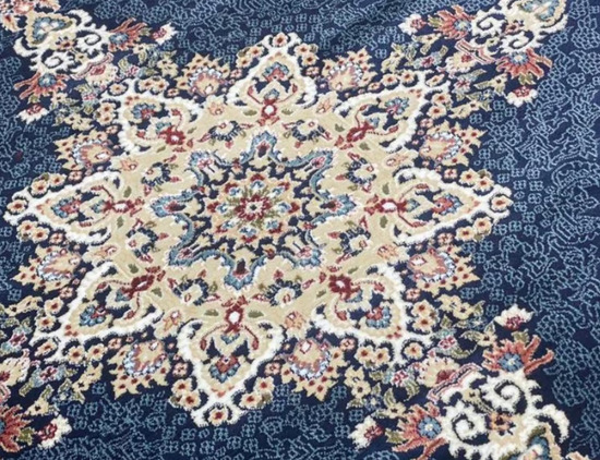 Brand New luxury Isfahan round rugs Navy size 160x160cm rugs £100  4