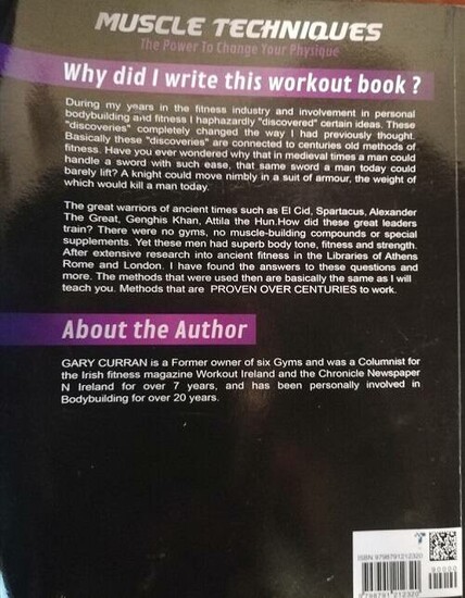 MuscleTechniques the Power to Change Your Physique Book  by Gary Curran  1