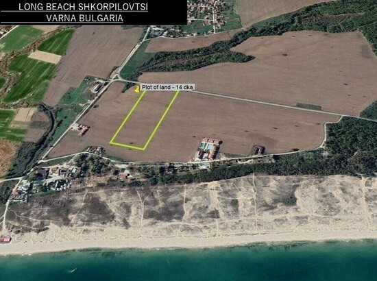 For Sale 14000 Sqm Land At Beach Shkorpilovtsi, Long Beach Resort Varna Bulgaria