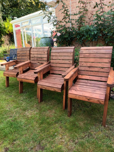 Garden Furniture 4 X Charles Taylor Chairs  0
