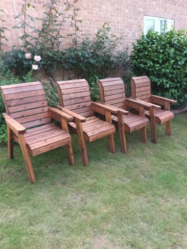 Garden Furniture 4 X Charles Taylor Chairs  1