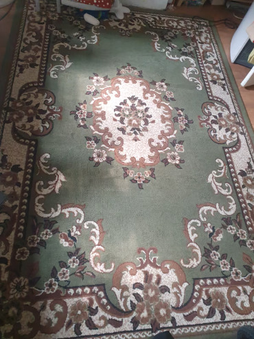 Green Pattern Rug Carpet 180X270cm  0