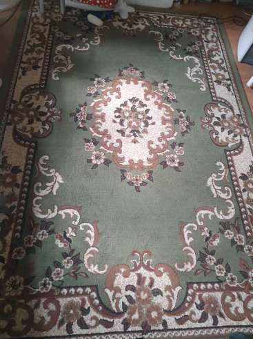 Green Pattern Rug Carpet 180X270cm  1