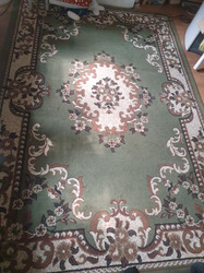 Green Pattern Rug Carpet 180X270cm