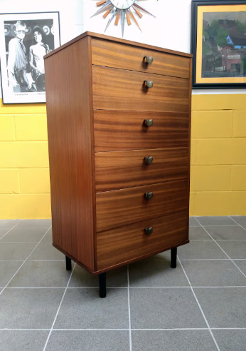 Avalon Yatton Tallboy Available, Vintage Retro Mid-Century Furniture  0