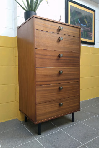 Avalon Yatton Tallboy Available, Vintage Retro Mid-Century Furniture  5