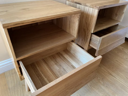 Oak Furniture Land 'Cascade' Solid Oak Bedside Tables x2 thumb-113027