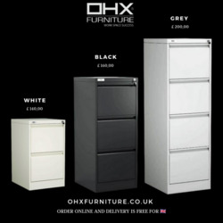 OHX Furniture 3 Drawer Filing Cabinet  thumb-113459