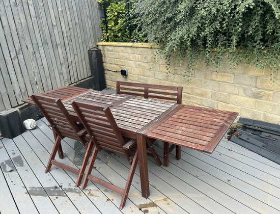 Garden Furniture - 8 person Patio Table and Chairs  0