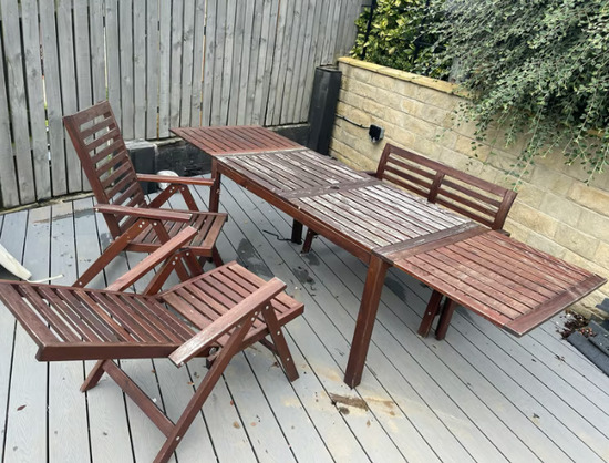 Garden Furniture - 8 person Patio Table and Chairs  2