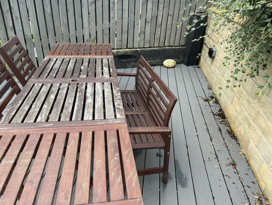 Garden Furniture - 8 person Patio Table and Chairs  3