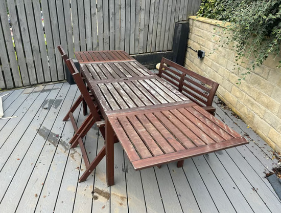 Garden Furniture - 8 person Patio Table and Chairs  4