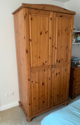 Pine Furniture Set X6 - Wardrobe, Double Bedframe, Drawers thumb-113811