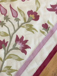 Floral Wool Flatwoven Rug (Kilim Style) thumb-113964