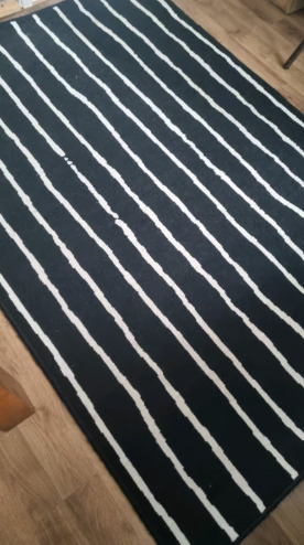 Ikea Black / white Bedroom Rug Carpet 135X195Cm  1