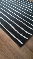 Ikea Black / white Bedroom Rug Carpet 135X195Cm