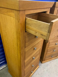 Solid Oak Furniture from Cargo, 1 Tall Boy & 2 Bedsides thumb-114776