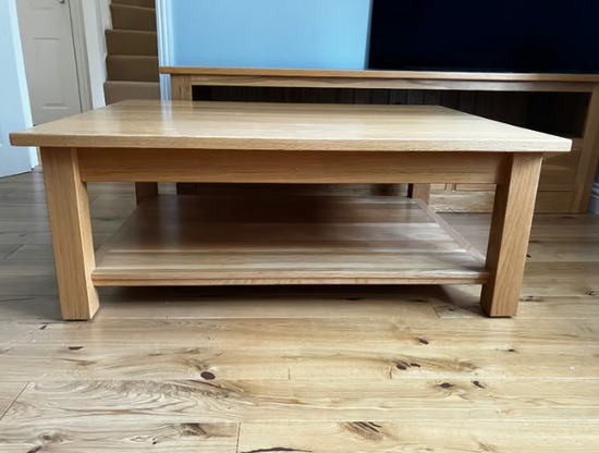OAK (solid) TV / Media Unit and Coffee Table Furniture (Pinetum)  0