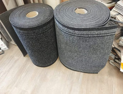Carpet Hall Way Runner Rubber Hard Wearing Rug Kitchen Black Mat Grey