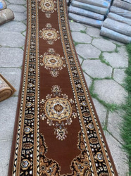 Long brown runner rug size 300 x 80 Cm corridor hallway carpet new £40