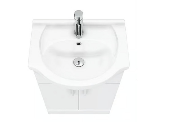 Bathroom furniture -Cove White 550mm Vanity Unit (Flat Packed) with basin  1