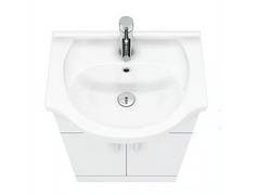 Bathroom furniture -Cove White 550mm Vanity Unit (Flat Packed) with basin thumb 2
