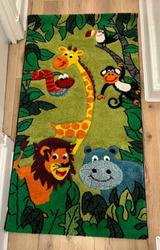 Kids Children Rug Mat Floor Carpet Jungle Zoo Animal thumb 1