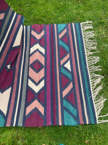 Handwoven Cotton Rug / Carpet  4
