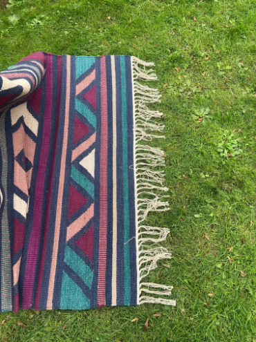 Handwoven Cotton Rug / Carpet  5