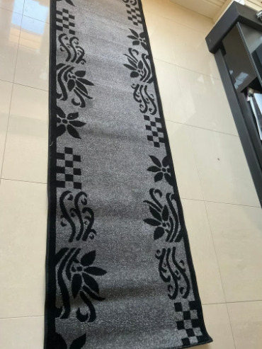 Brand New Beautiful Long Runner Grey Size 220x60cm Carpet Rugs £35  1