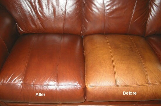Leather Furniture Colour Restoration Service  0