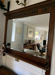 Old Charm Furniture Dark Oak Mirror