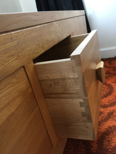 Rustic Solid Oak ‘Oakdale’ 6 Drawer Coffee Table (Oak Furniture Land)  2