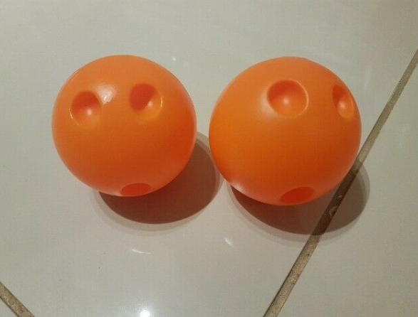Plastic Indoor or Outdoor Skittle Game Set and 2 Plastic Bowling Balls  1