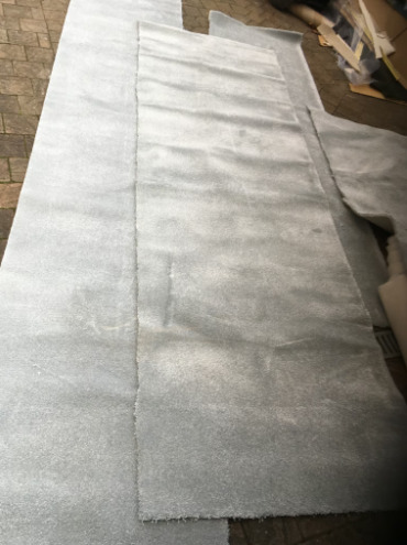 Carpet remnants grey 98x3m, 77x4m, 80x2m70  2