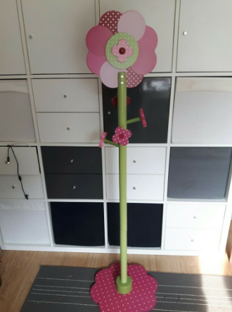 Flower Design Kids Coat Hanger Stand  0