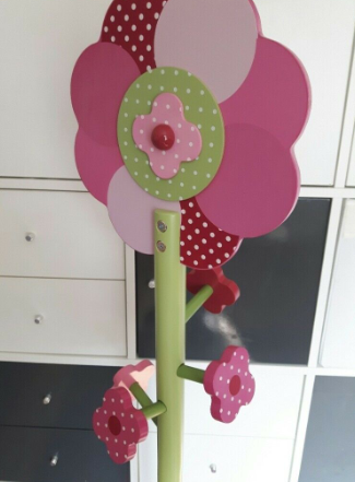 Flower Design Kids Coat Hanger Stand  1