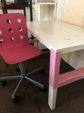 Desk and Chair for Kids - Ikea Pahl and Swivel Chair  8